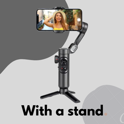 3-Axis Handheld Gimbal Stabilizer for Smartphone with Fill Light And Wireless charging