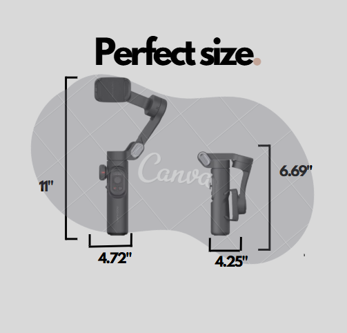 3-Axis Handheld Gimbal Stabilizer for Smartphone with Fill Light And Wireless charging